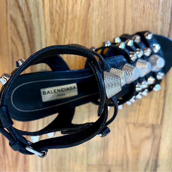 Balenciaga Arena Studded Gladiator Sandals - Picture 4 of 9